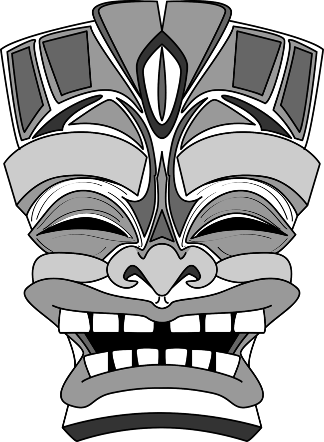 Smiling Tiki-Mask by LioDoesThings