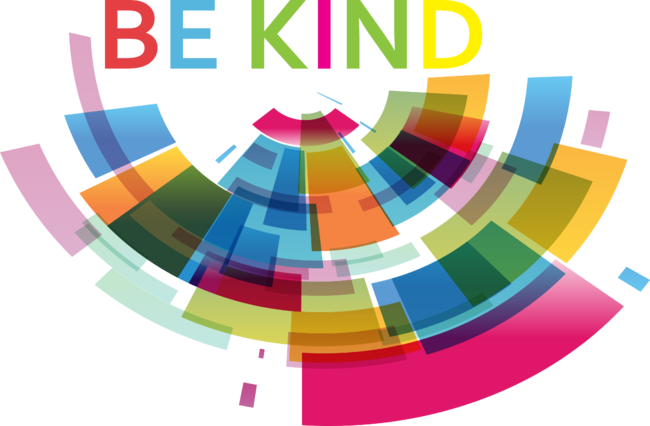 Be Kind Colorful Abstract Kindness Uplifting