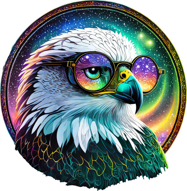 Cool eagle music lover by GTRobert