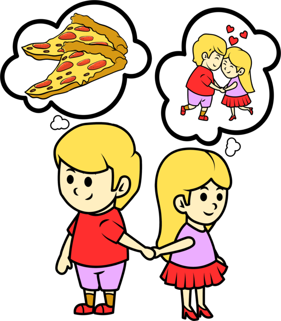 Eating Pizza For Two Couples Funny Gift Idea - Pizza Lover