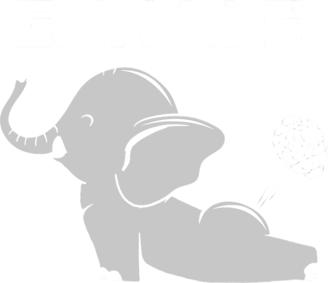 Exhale Elephant Beyond Yoga Meditation by JplusFunny