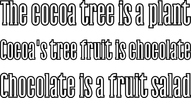 Chocolate is a fruit salad.