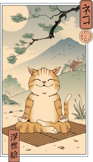 Zen Cat by vincenttrinidad