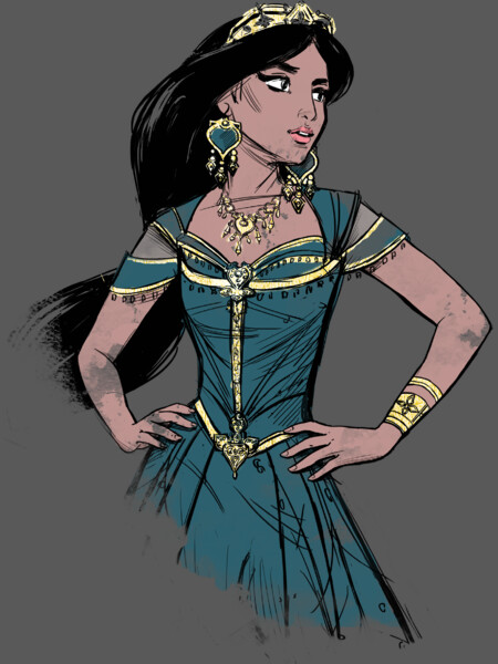 Sketched Jasmine by Disney