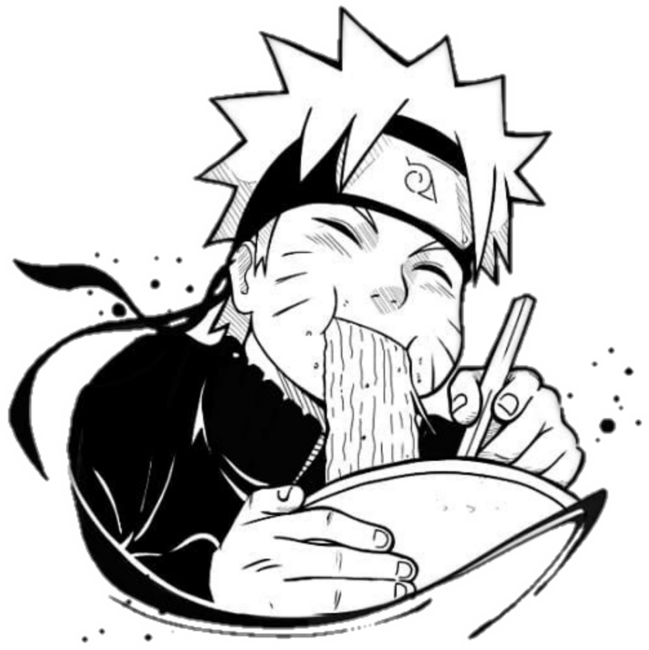 Naruto Eating Ramen by onitee