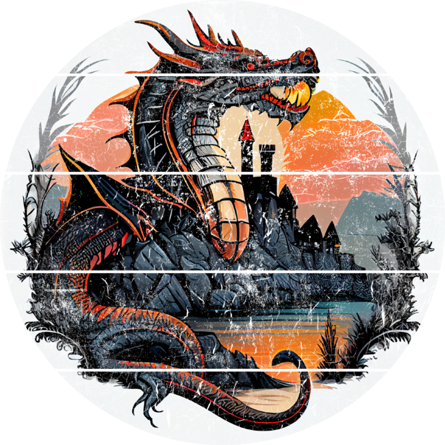 Dragon with a Castle