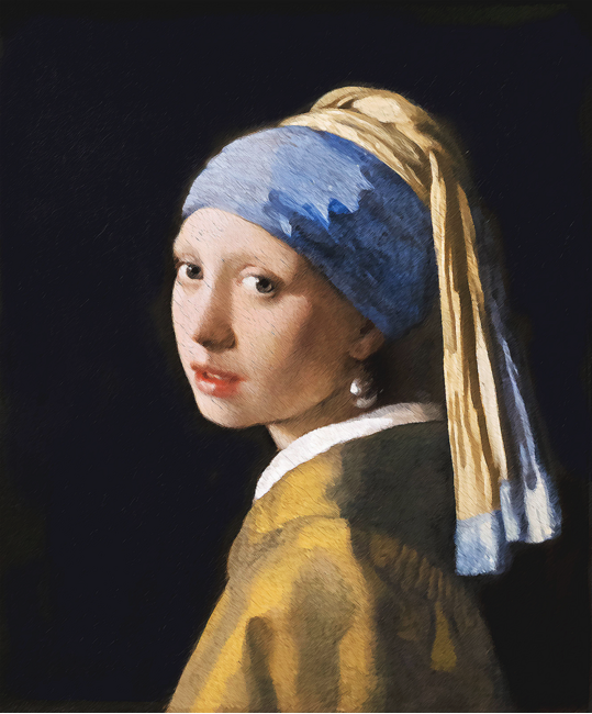 Girl with the Pearl Earring Painting by Johannes Vermeer Pastel