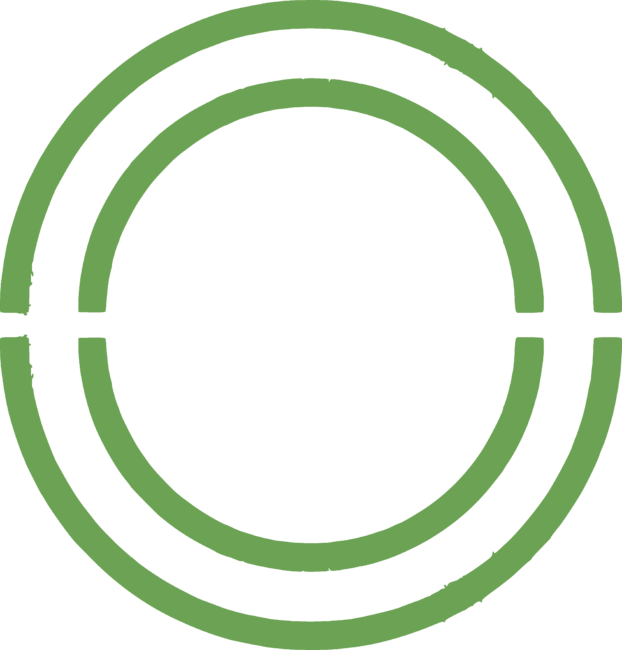 Cool Green &amp; White Grunge Circle
