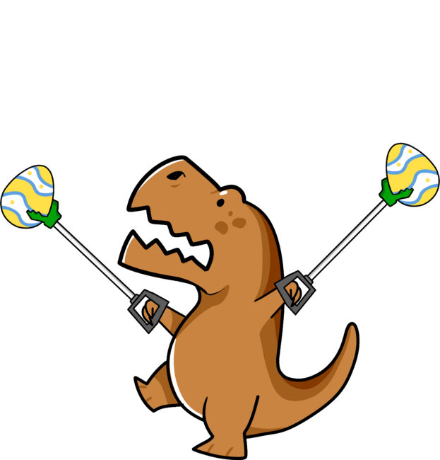 Un Stoppable Egg Hunt Dinosaur trex  T Shirt