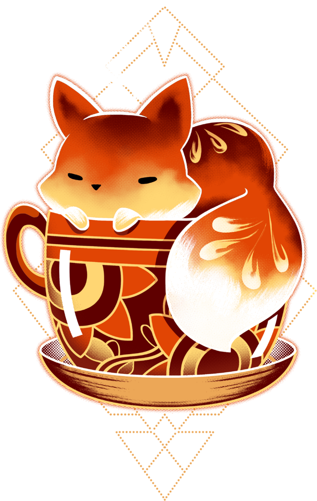 Cup of Fox - Cute Coffee Animal by Snouleaf