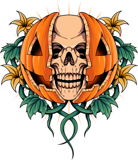 Pumpkin skull