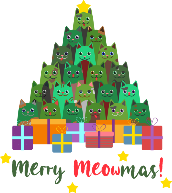 Merry Meowmas Christmas Cat Tree Best Gift