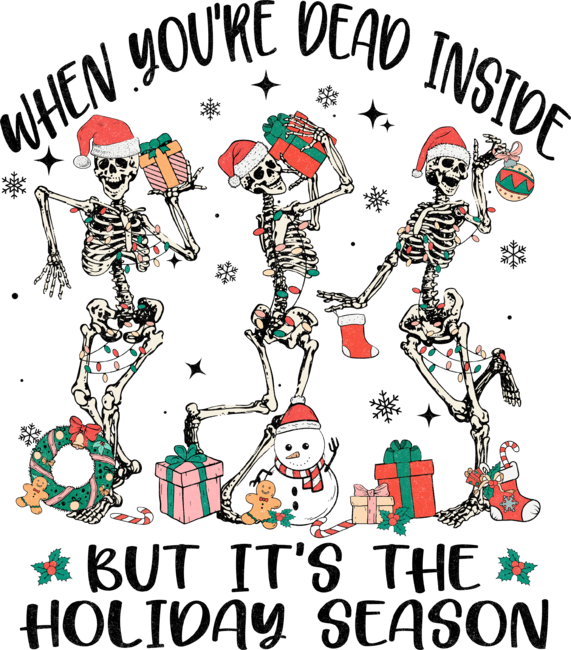 Dancing Skeletons Christmas. by Crafingbase
