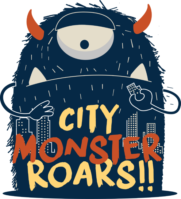 City monster roars