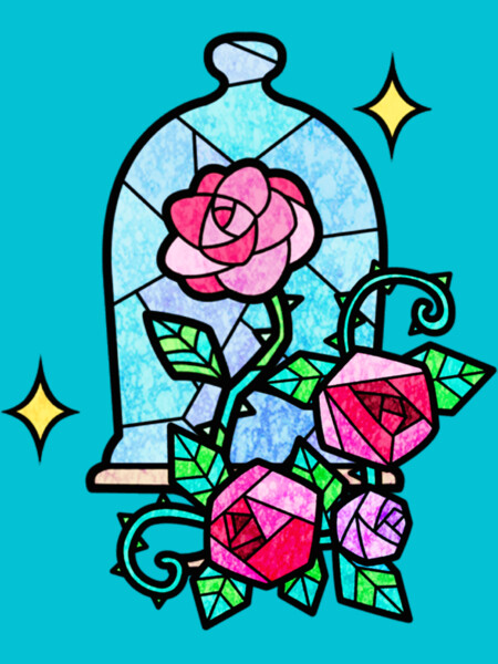Stain Glass Roses