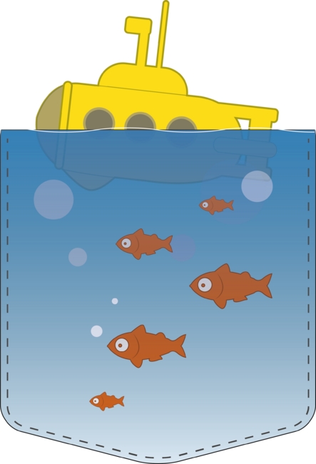 Cool yellow pocket submarine