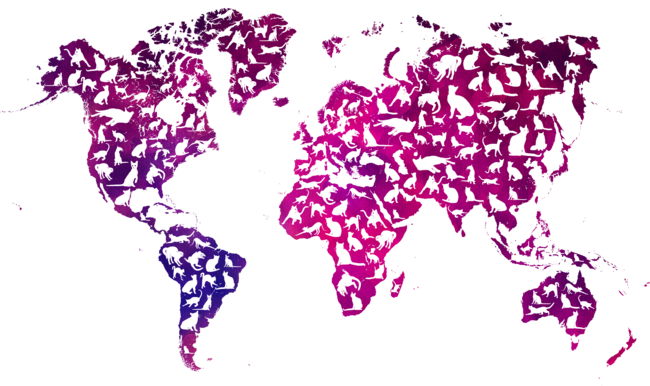 Cats world map