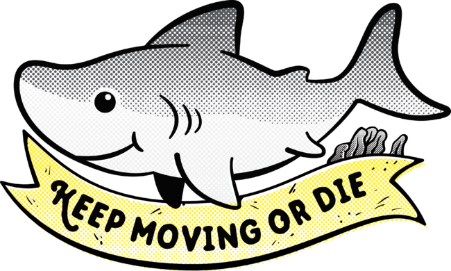 Keep Moving Little Shark by ppmid