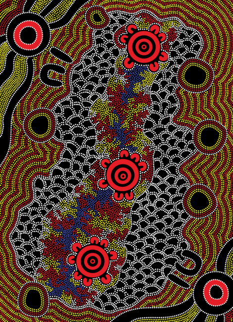 Authentic Aboriginal Art - Untitled
