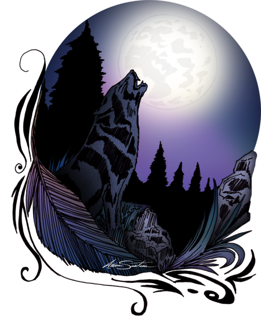 Howling Wolf (Signature Design) by Adamzworld