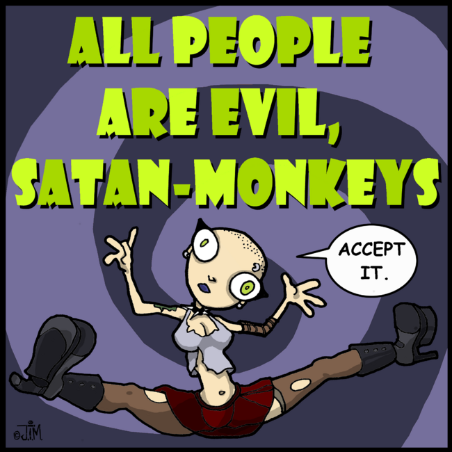 Evil Satan Monkeys Neurotically Yours Art