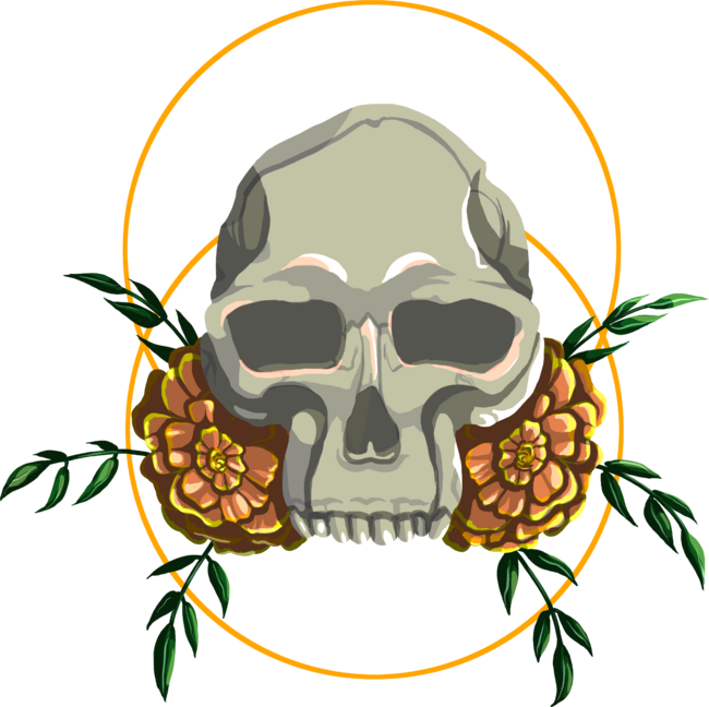 Floral Skull by TeaNewton
