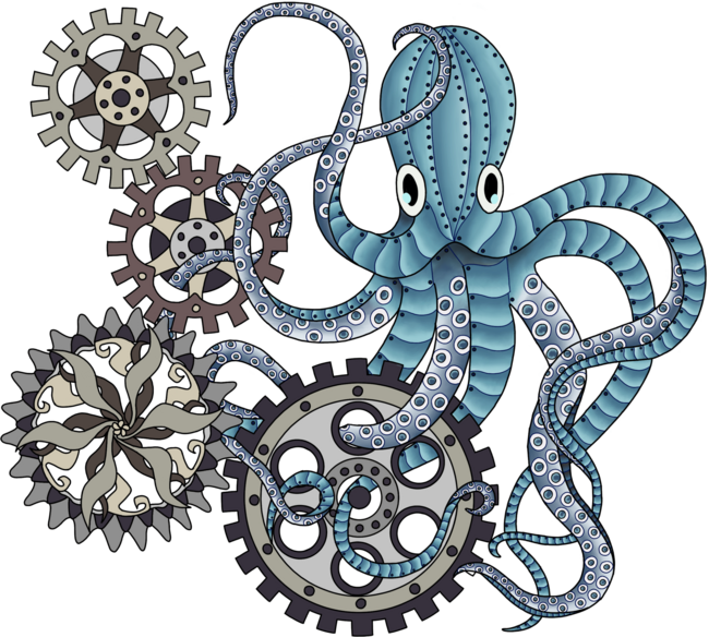 Miss. Steampunk octopus