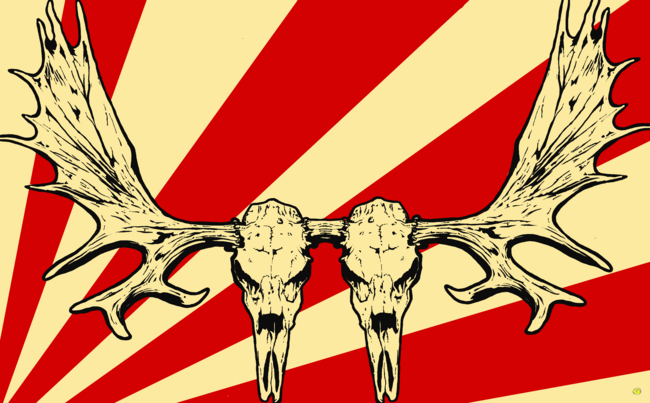 The Moose SkuLL, The two headed moose, the Moose,