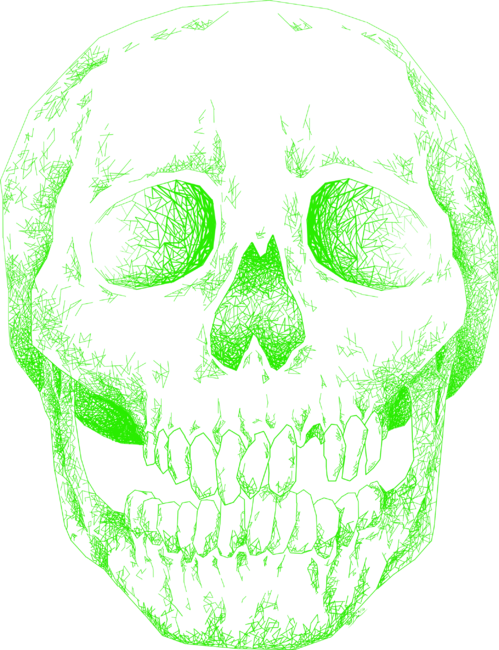 Skull Lines (green)