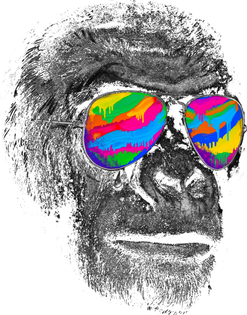 Gorilla’s Colorful Visions
