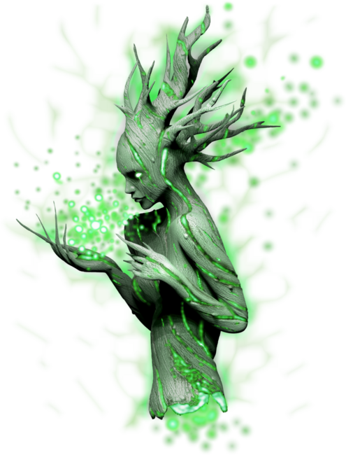 Spirit of the dead tree (green)
