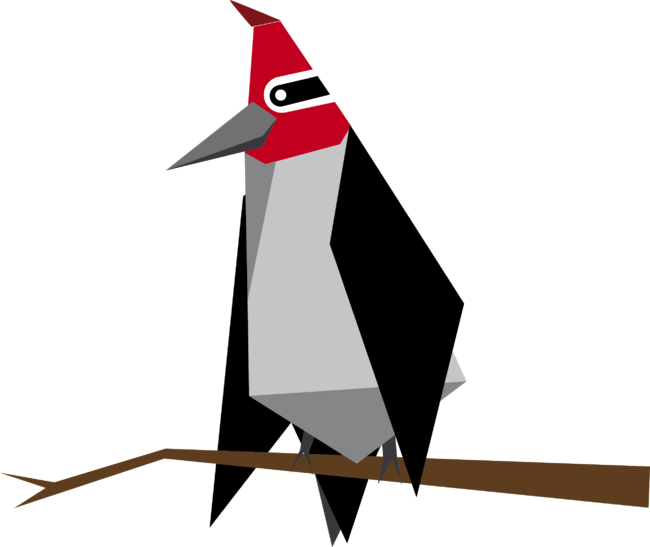 Geometric woodpecker