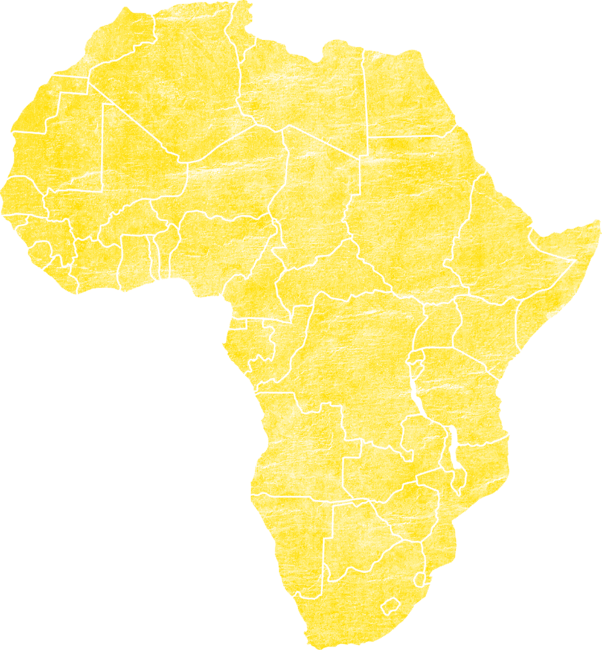 African Continent - Weathered Gold