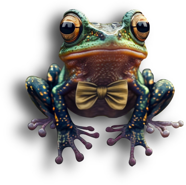 Fancy Frog by myepicassart