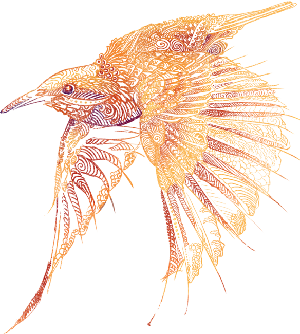 Zentagled Bird (Starling)