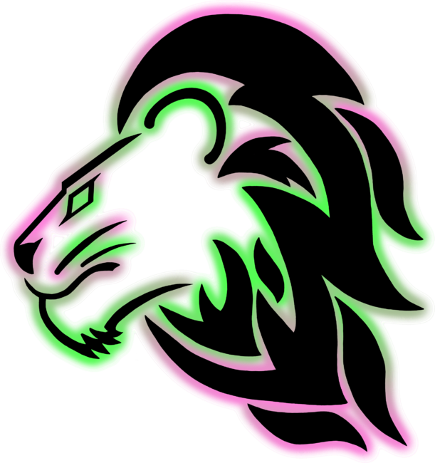 Neon Watermelon Lion