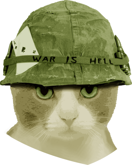 Cute War Is Hell Cat