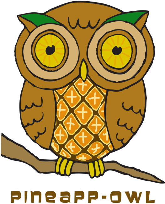 Pineapp-owl by rockettgraphics