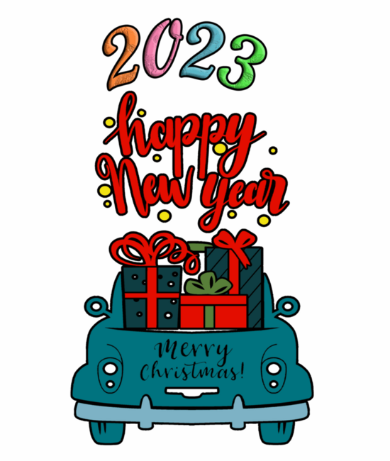 Happy New Year 2023 Merry Christmas Car Gifts