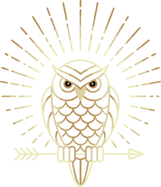 The Radiant Owl (Golden)