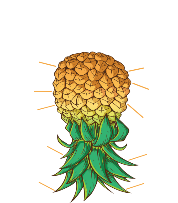 Anatomy Of A Pineapple Funny Upside Down Pineapple