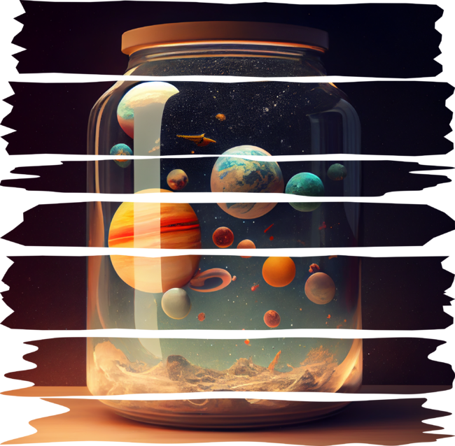 Solar System inside a Jar