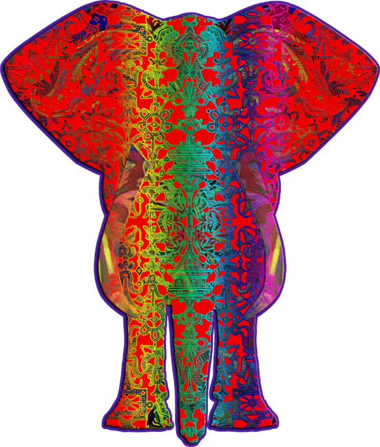 Rainbow Ganesha