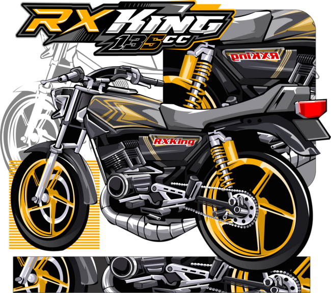 Motorbike 135 CC RX King by Lacanda