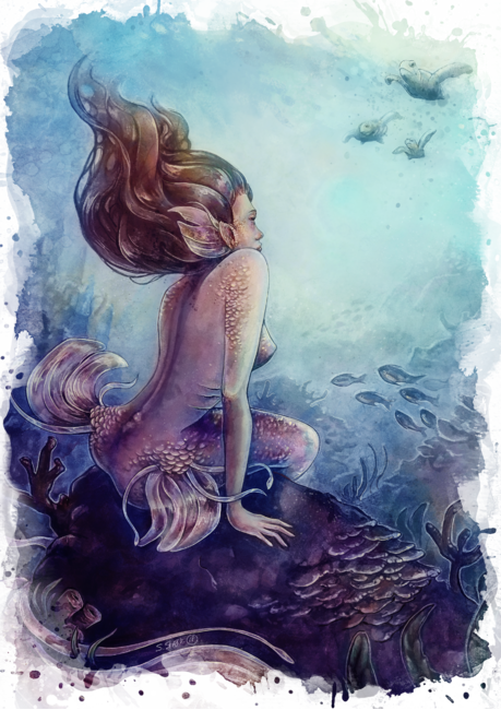Siren of the coral reef