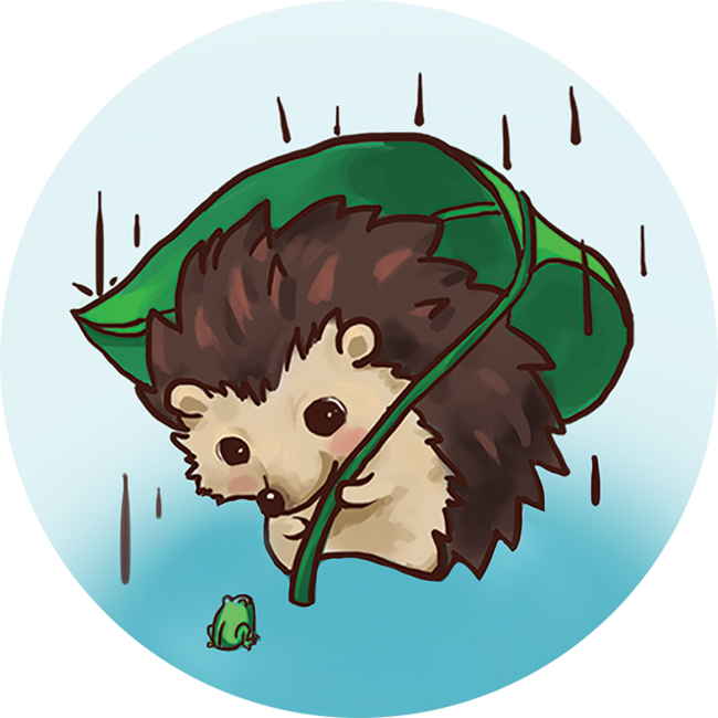 Rainy Day Hedgehog
