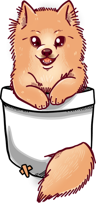 Pocket Cute Pomeranian Puppy by TechraNova