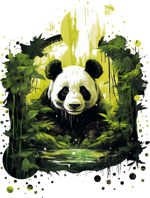 Lovely panda bear by MohamedKhalid