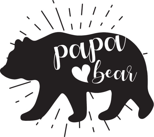 Papa Bear with Heart