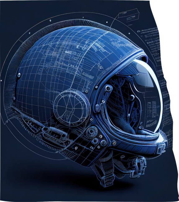 Astronaut Helmet Blueprint